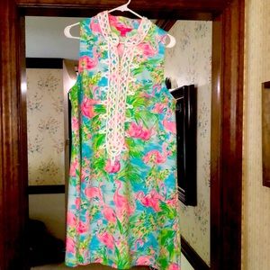 Lilly Pulitzer shift dress *flamingo print* size 14